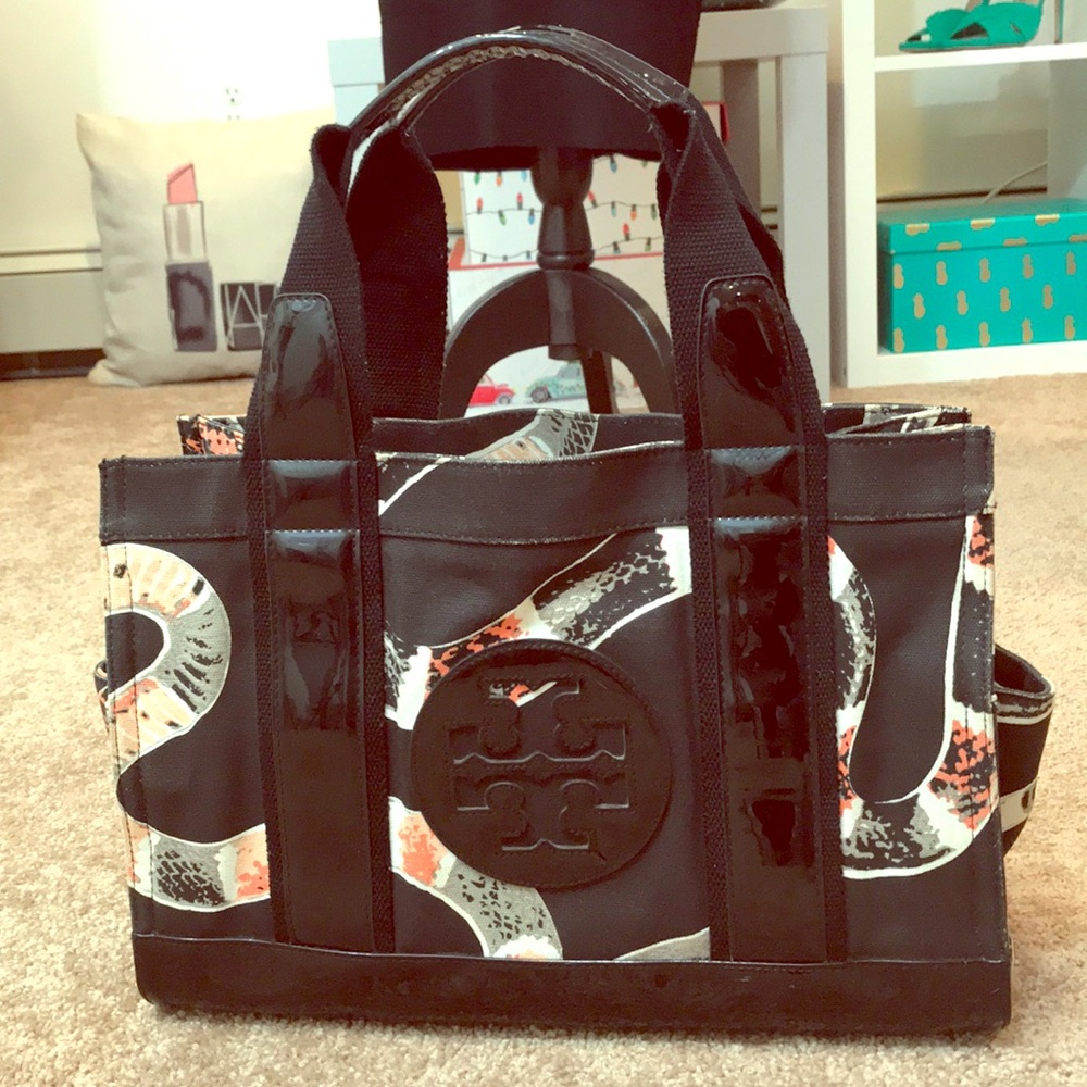 EUC Tory Burch Small Snake Tote - Rare!!